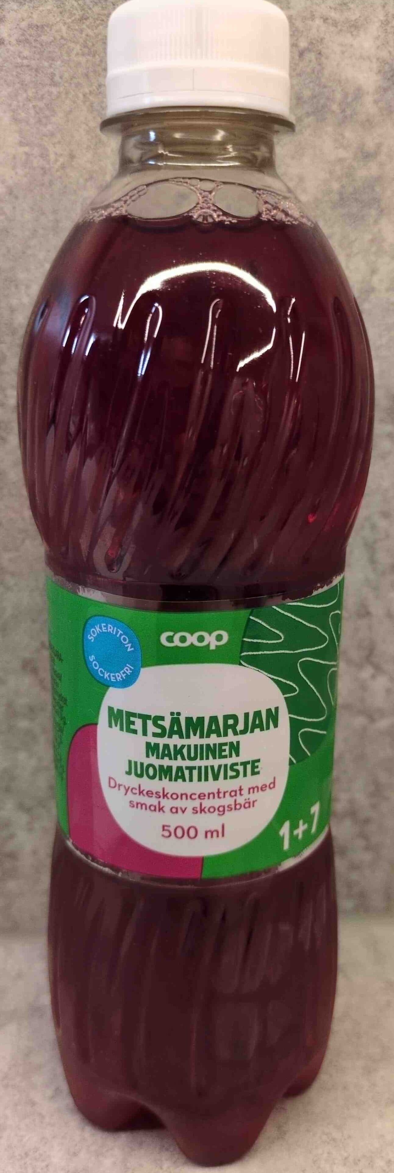 Coop Metsämarjan makuinen juomatiiviste packshot