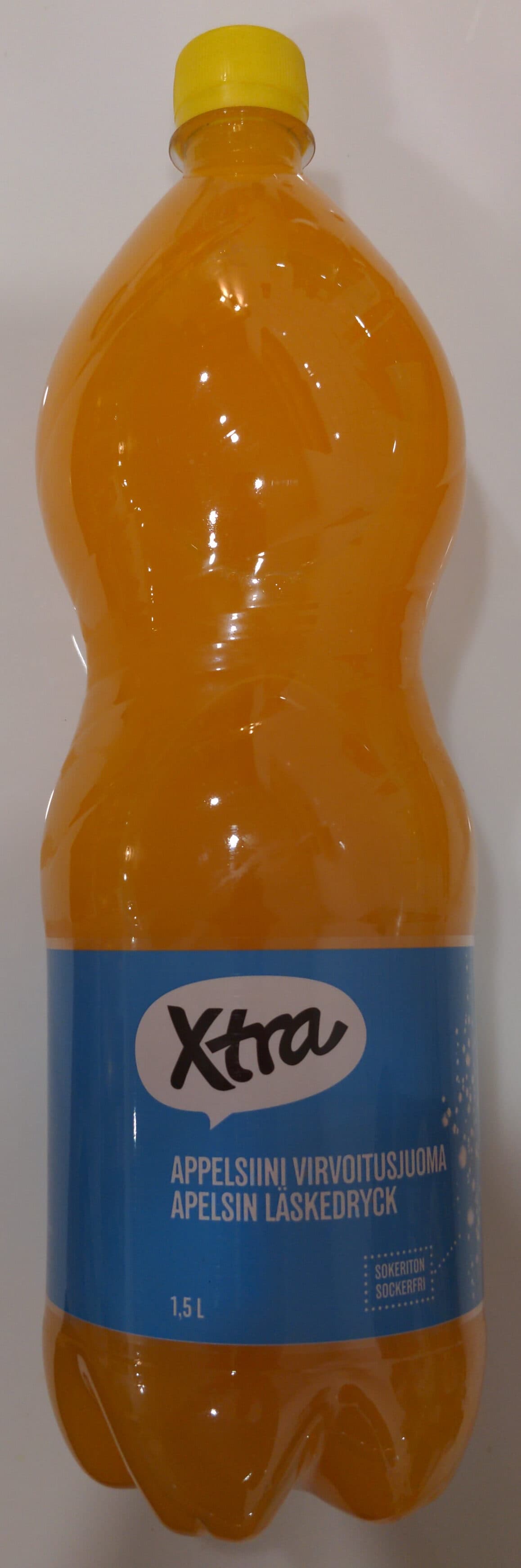 Xtra Appelsiini virvoitusjuoma sokeriton packshot