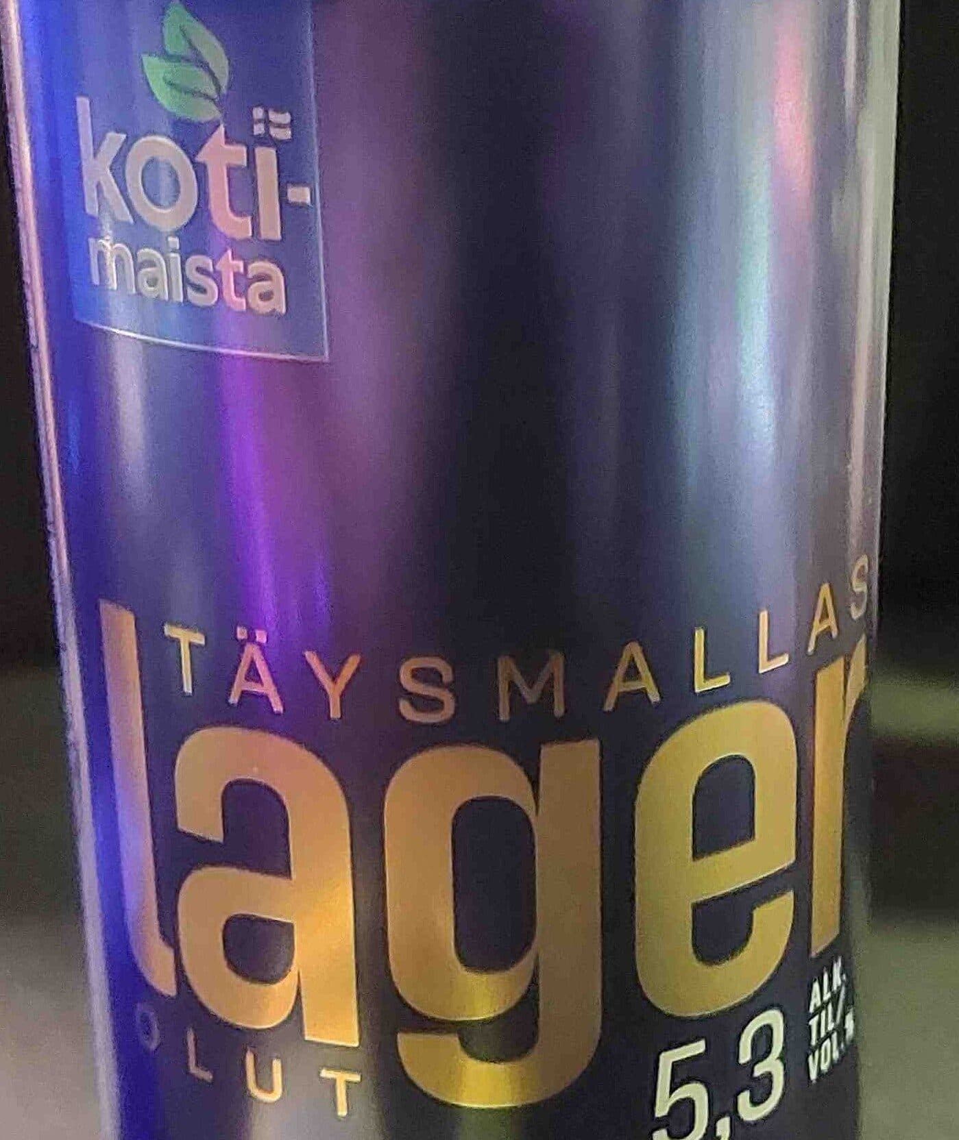 Kotimaista Täysmallas lager packshot