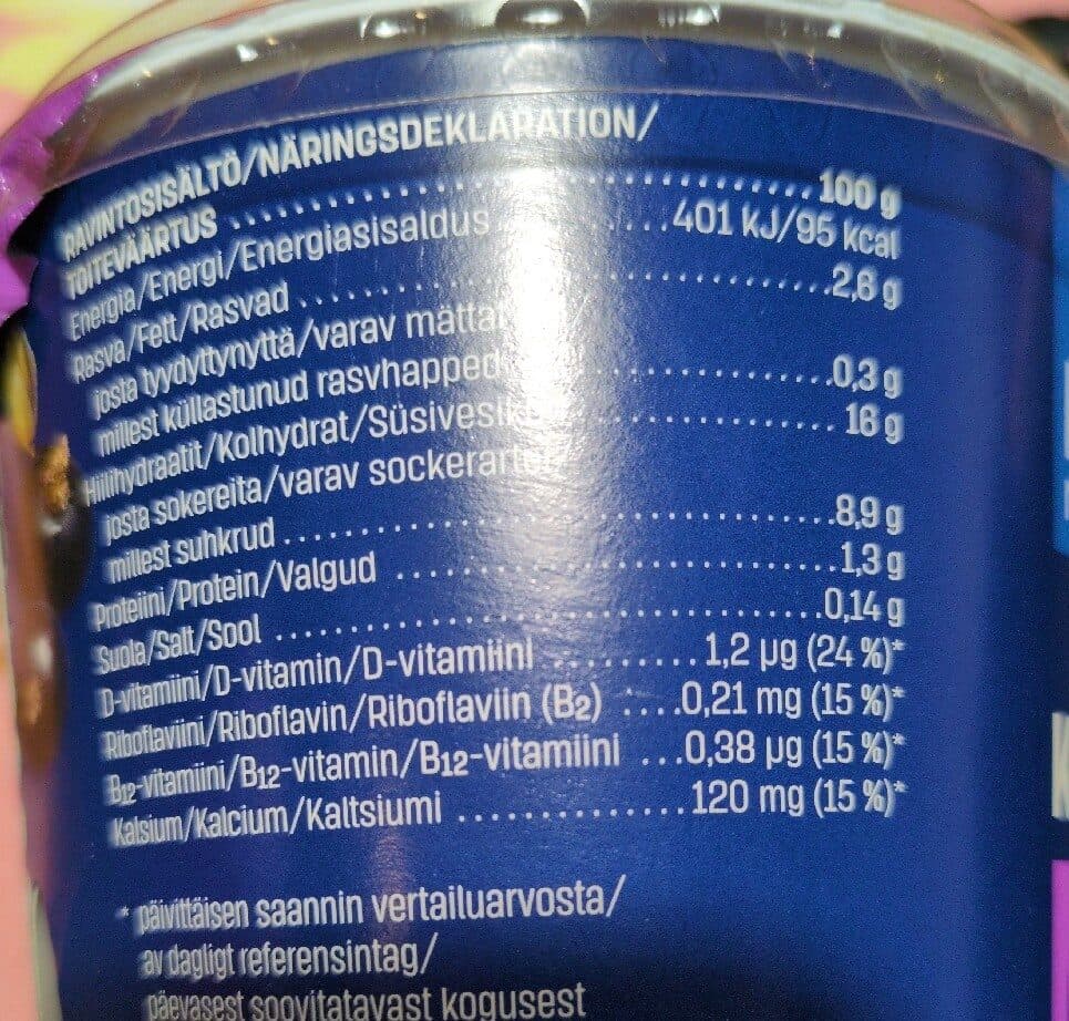 Kotimaista Kauravälipala mustaherukka packshot
