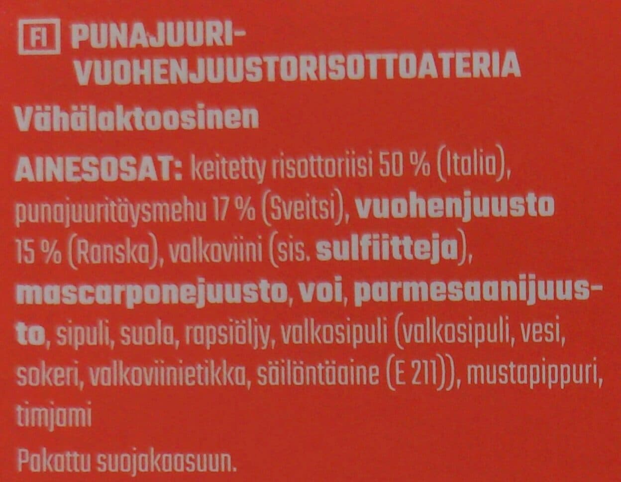 Rosso Punajuuri-vuohenjuustorisotto packshot