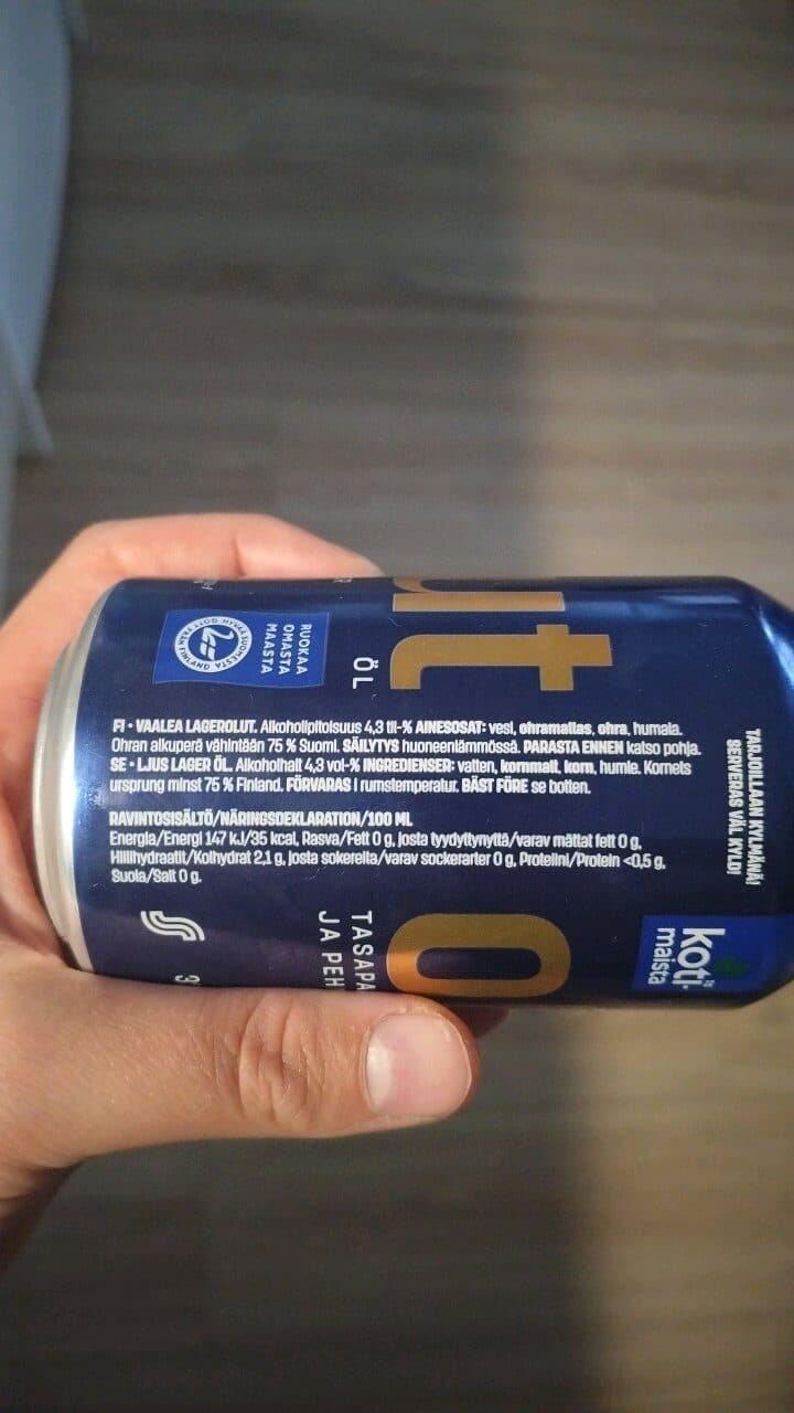 Vaalea Lagerolut packshot