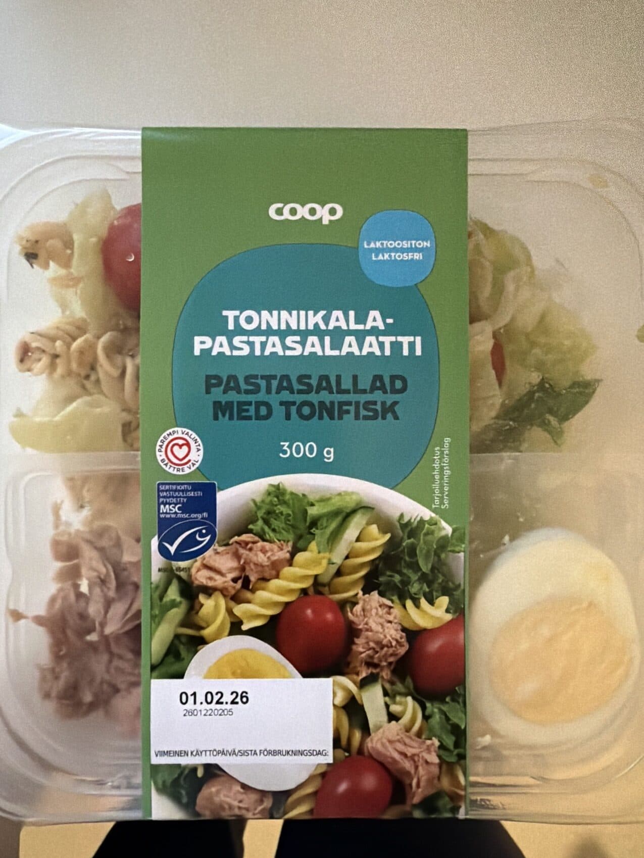 Coop Tonnikala-pastasalatti packshot