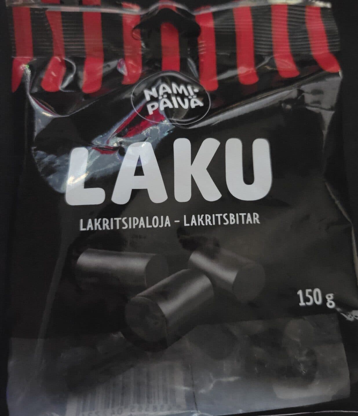 Namipäivä Laku - Lakritsipaloja packshot