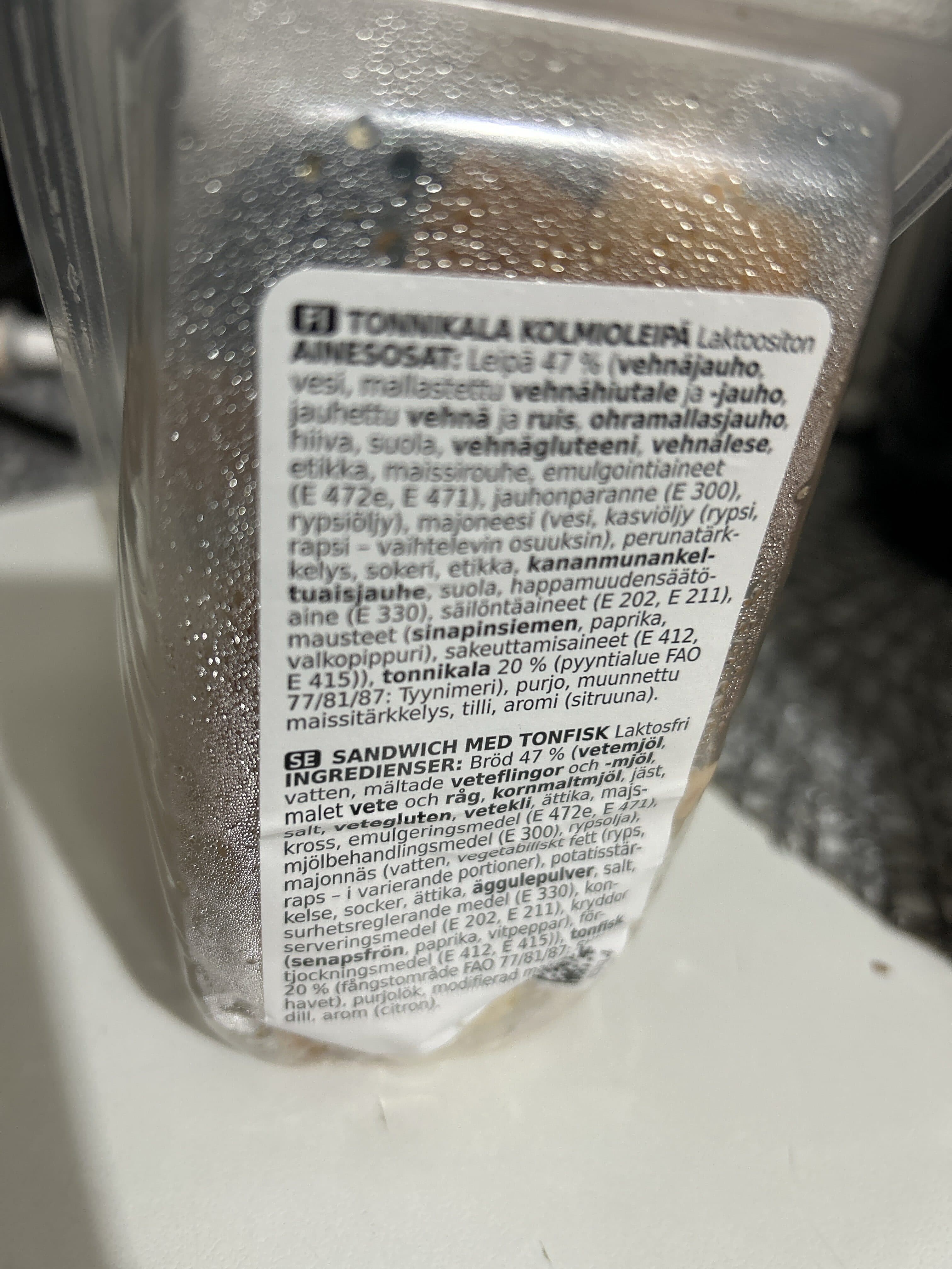 Coop Tonnikala Kolmioleipä packshot