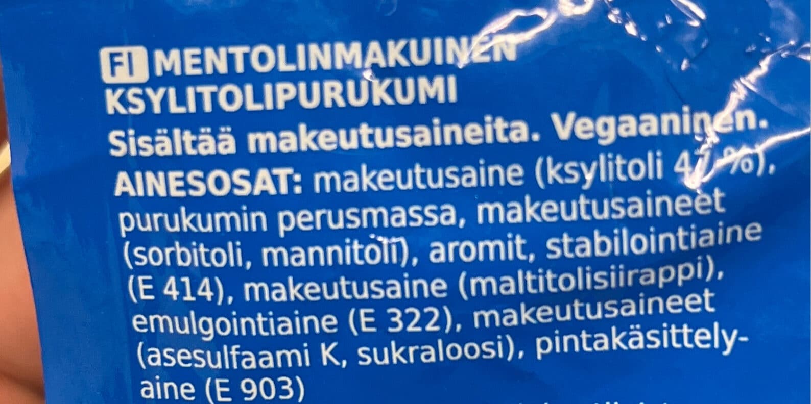 Coop Mentoli purukumi packshot