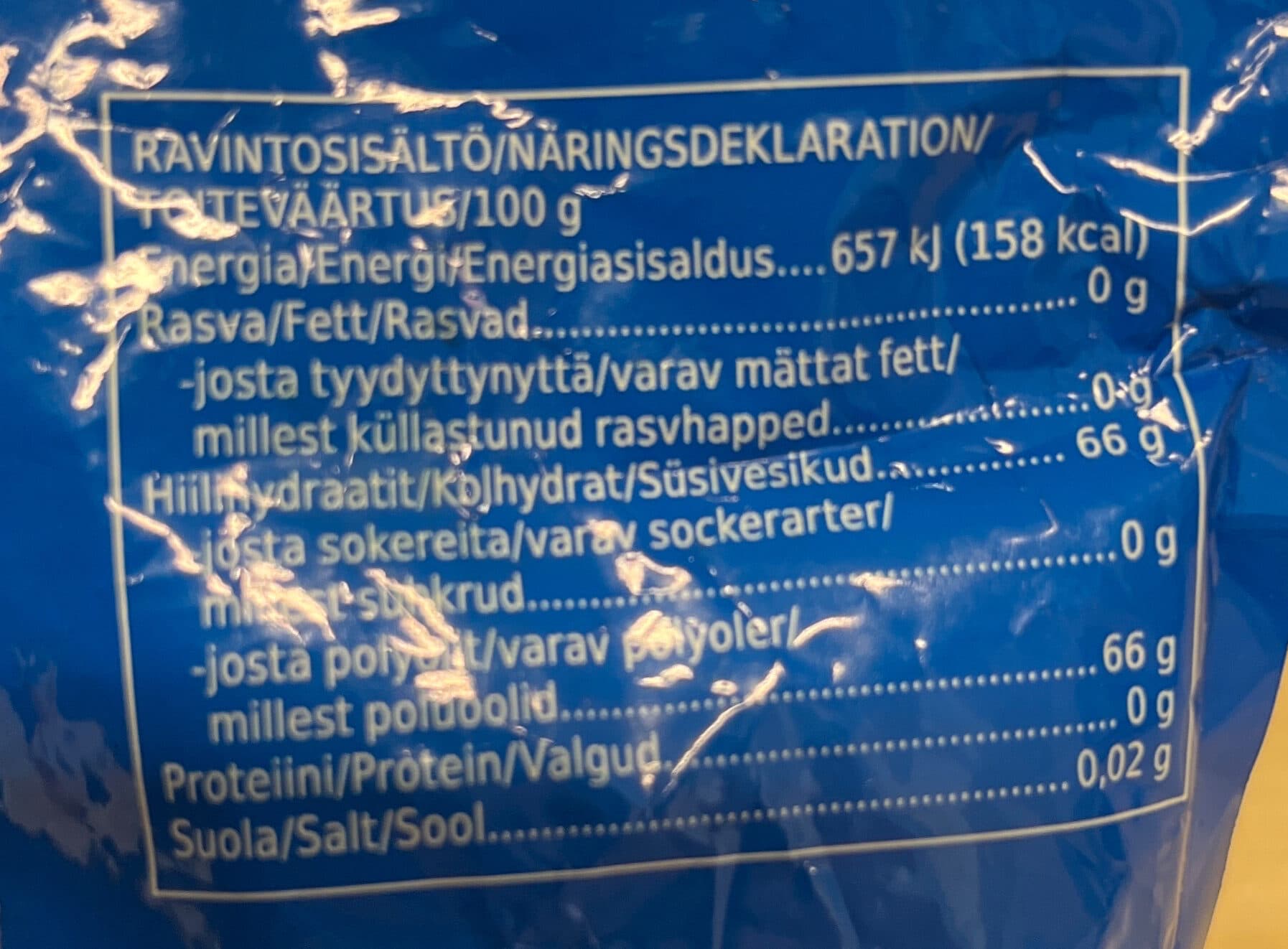 Coop Mentoli purukumi packshot