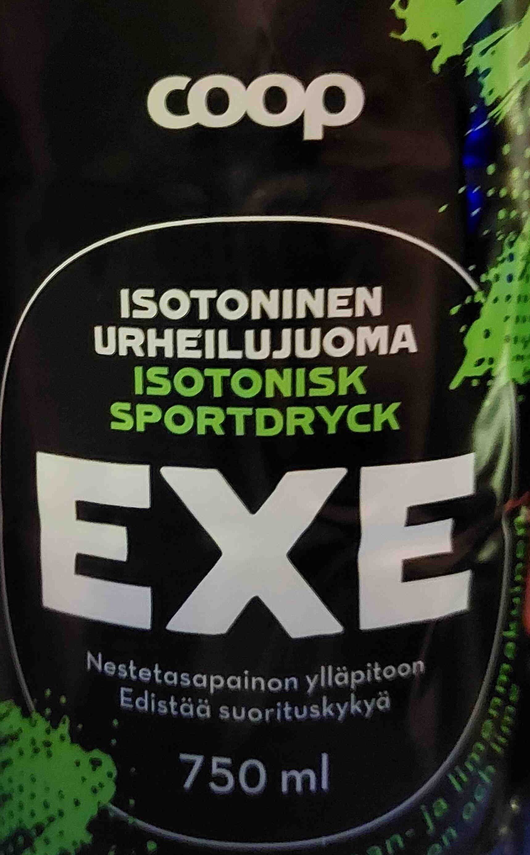 Coop Exe isotoninen urheilujuoma sitruunan- ja limenmakuinen packshot