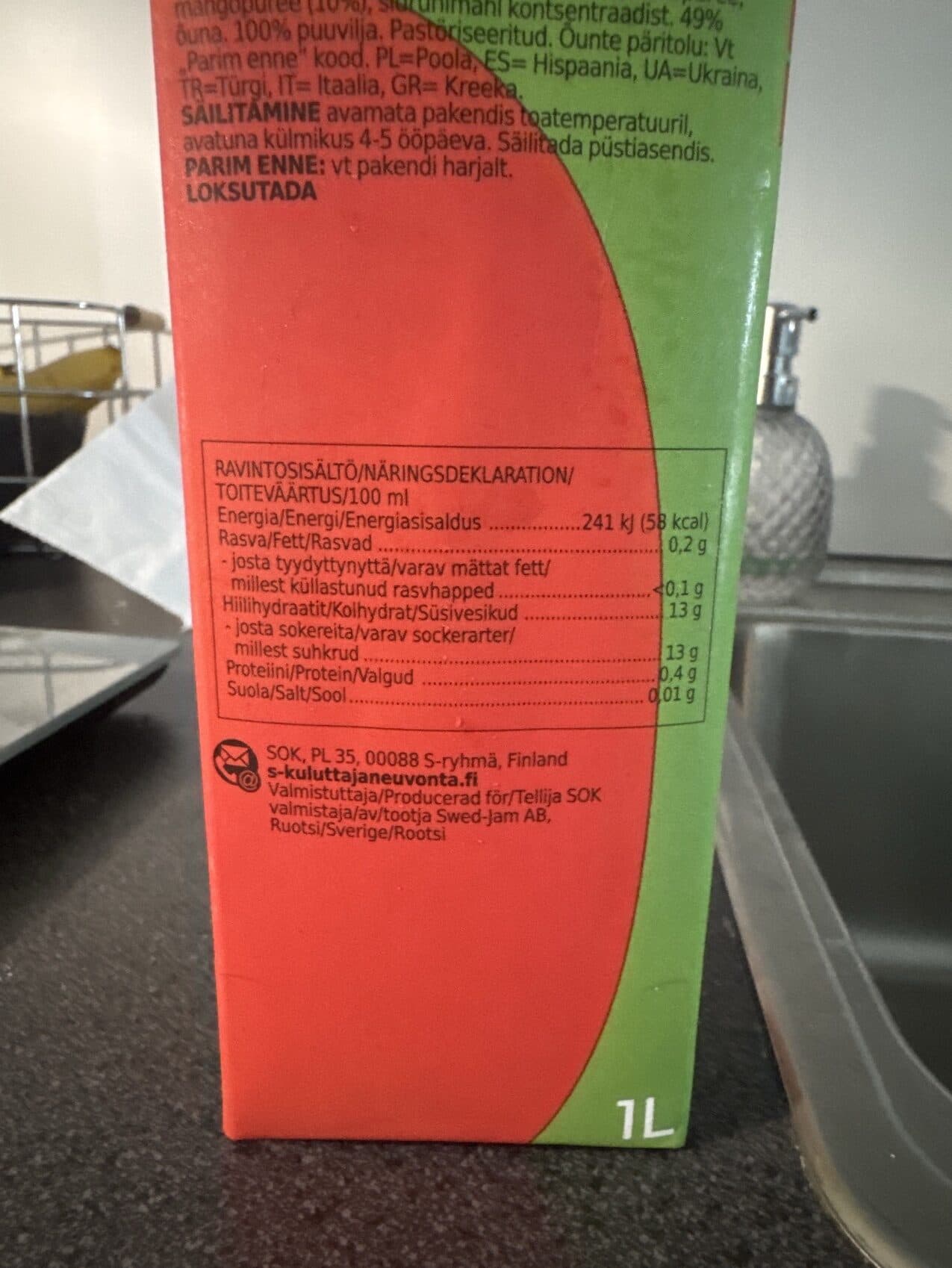 Coop Smoothie, Fruit packshot