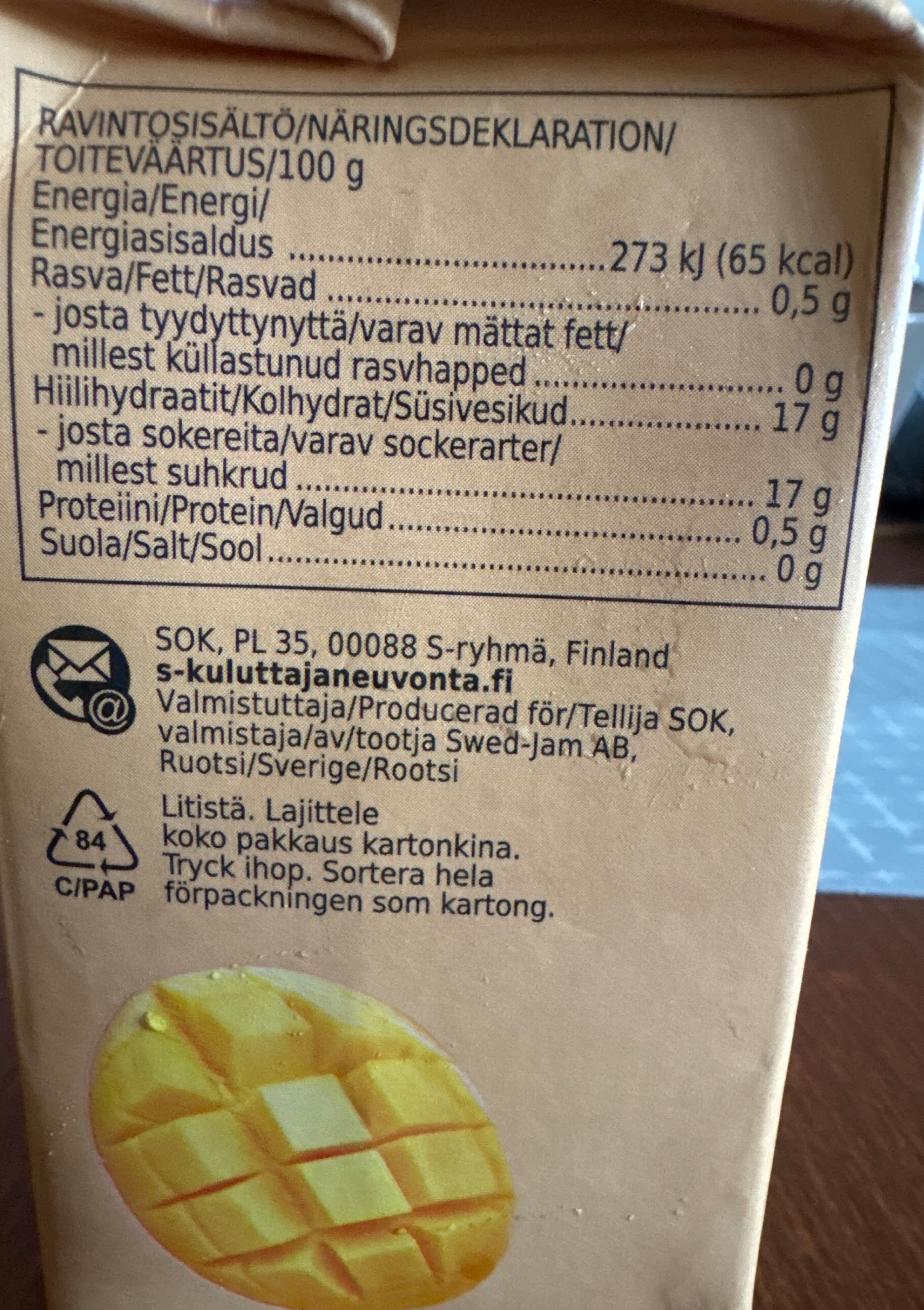 Coop Mango pure packshot