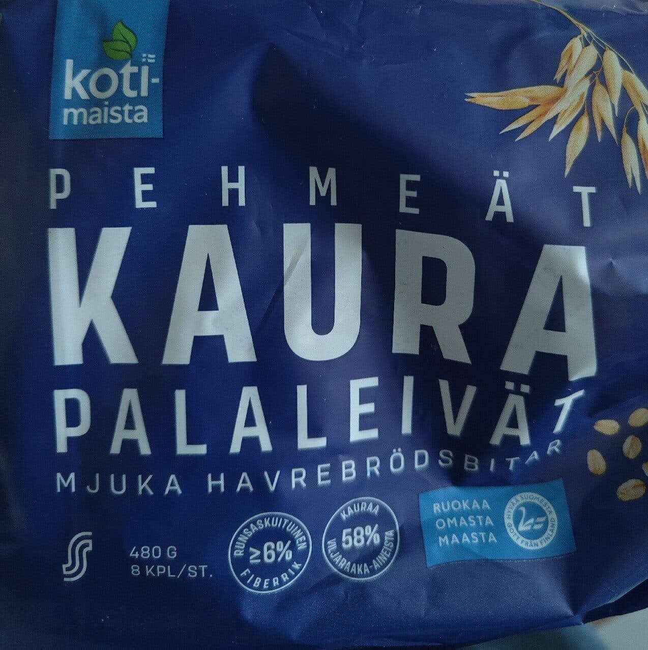 Kotimaista Pehmeät Kaurapalaleivät packshot