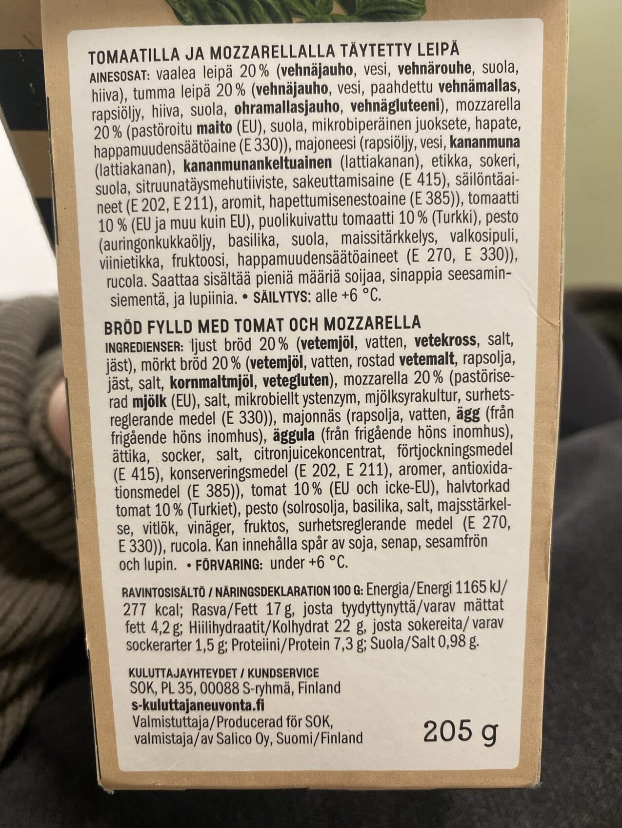 Herkku Tomaatti Mozzarella Leipä packshot