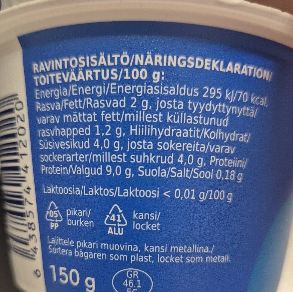 Coop Coop Kreikkalainen Jogurtti 2% packshot