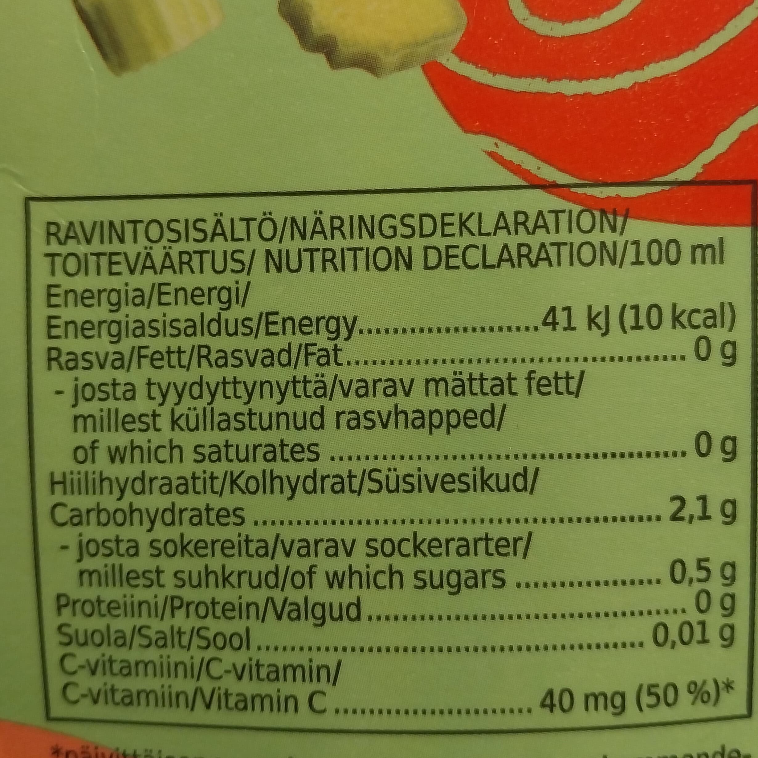 Open Food Facts Mansikka-raparperi keitto packshot