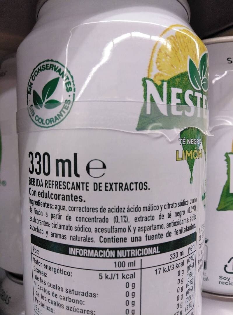 Nestea Nestea Limón 0% packshot