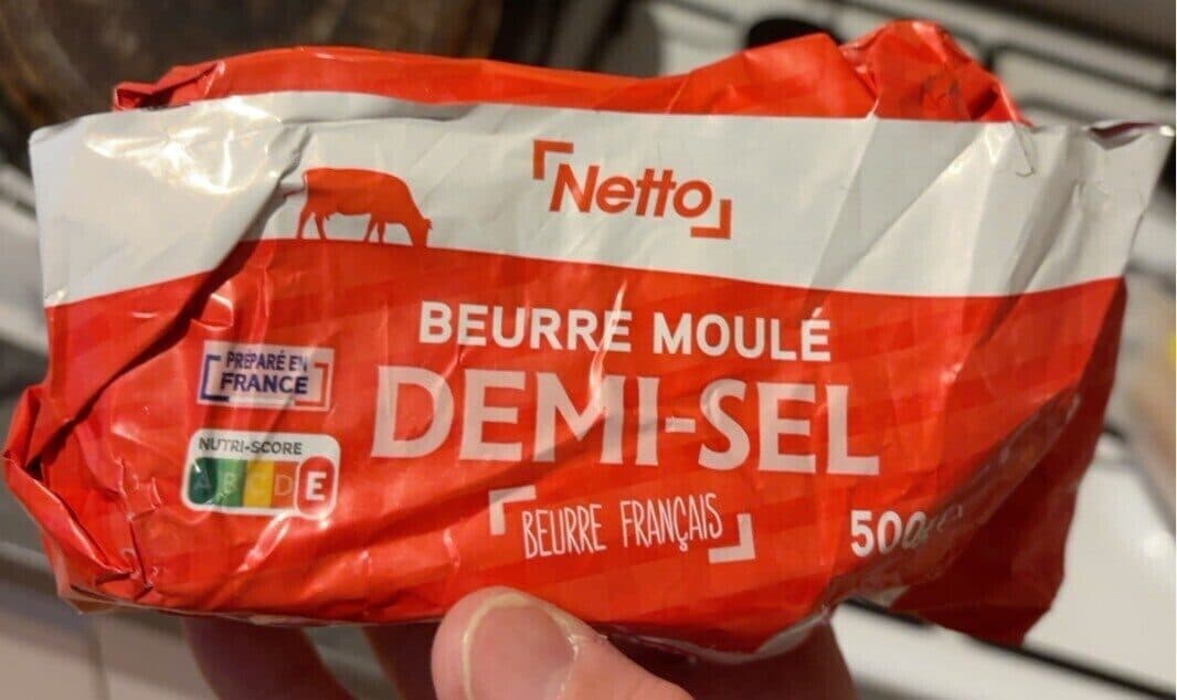 Netto Beurre moulé demi-sel packshot