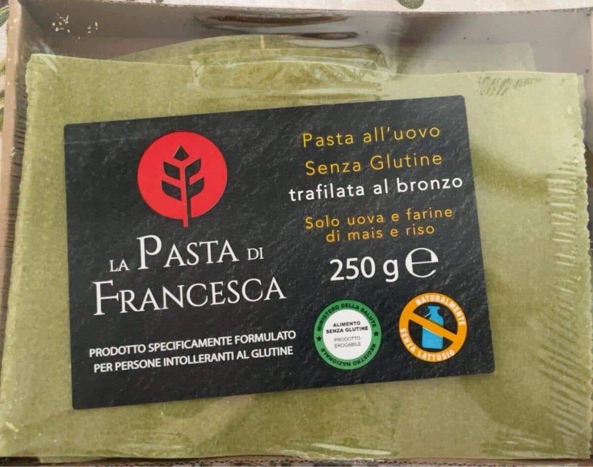 La pasta di Francesca Pasta all’uovo senza glutine packshot
