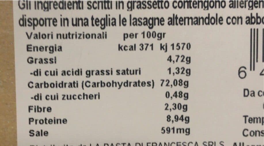 La pasta di Francesca Lasagna all’uovo packshot