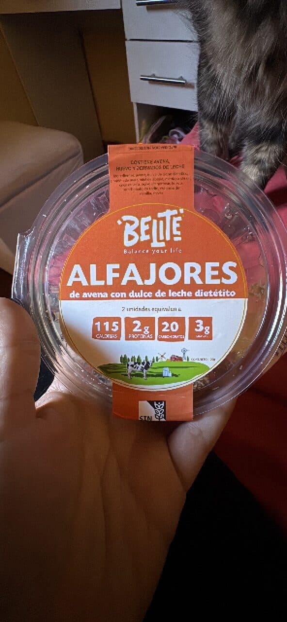 BeLite ALFAJORES de avena con dulce de leche dietético packshot