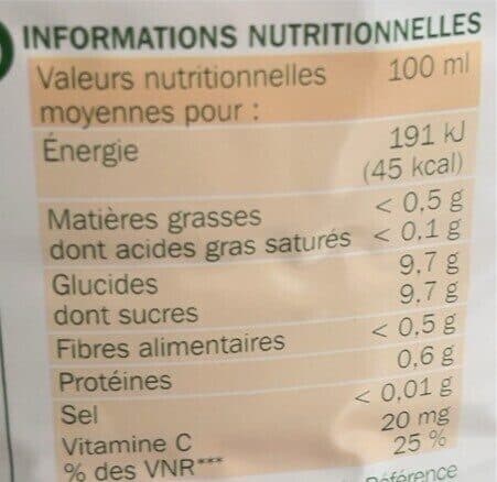 Open Food Facts Jus d orange packshot