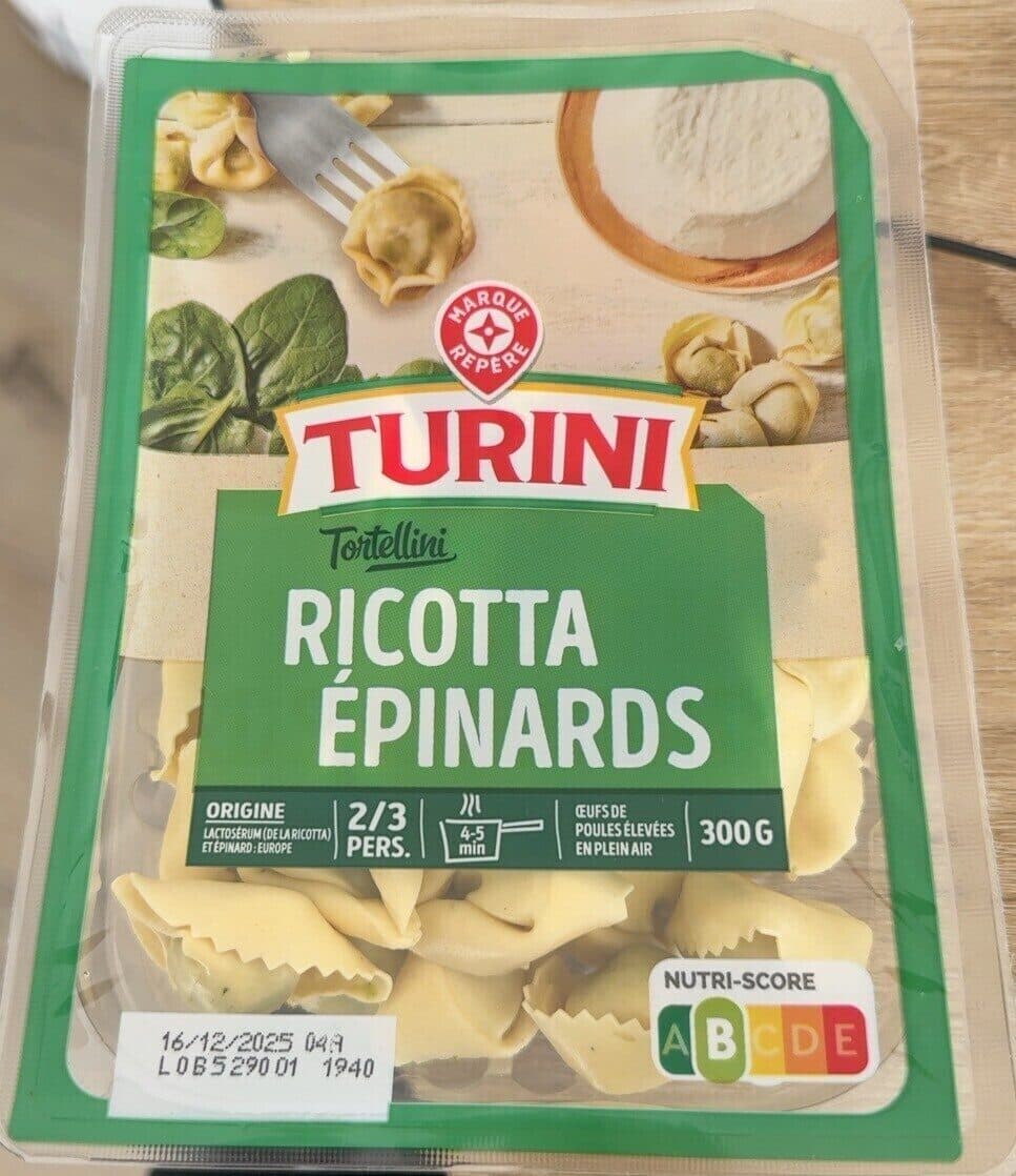 Tortellini ricotta épinards packshot