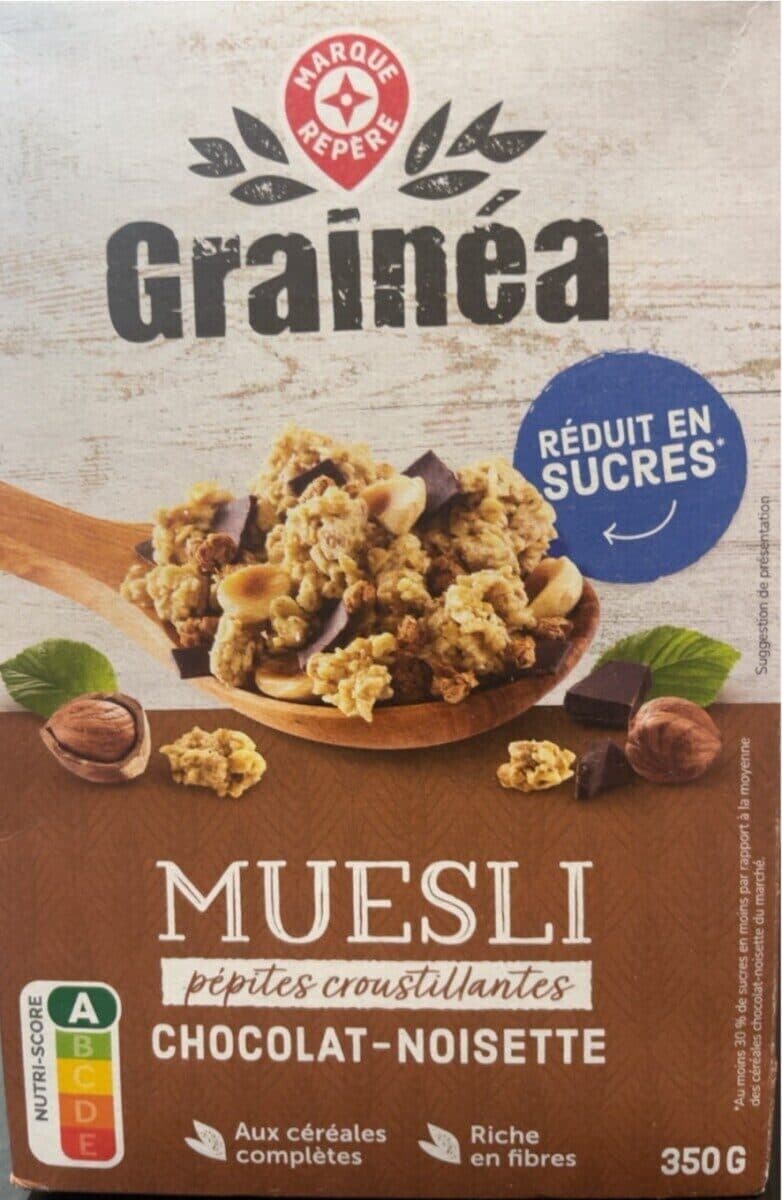 Muesli chocolat noisette packshot