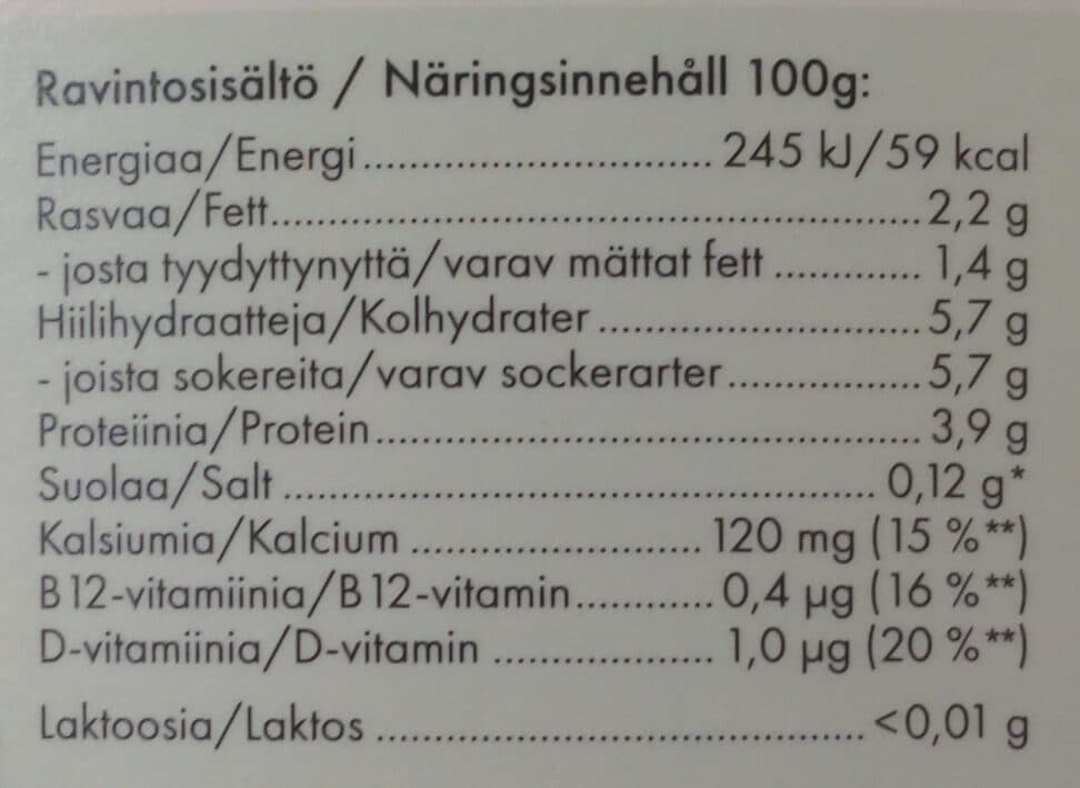 SataMaito AB luonnonjogurtti packshot