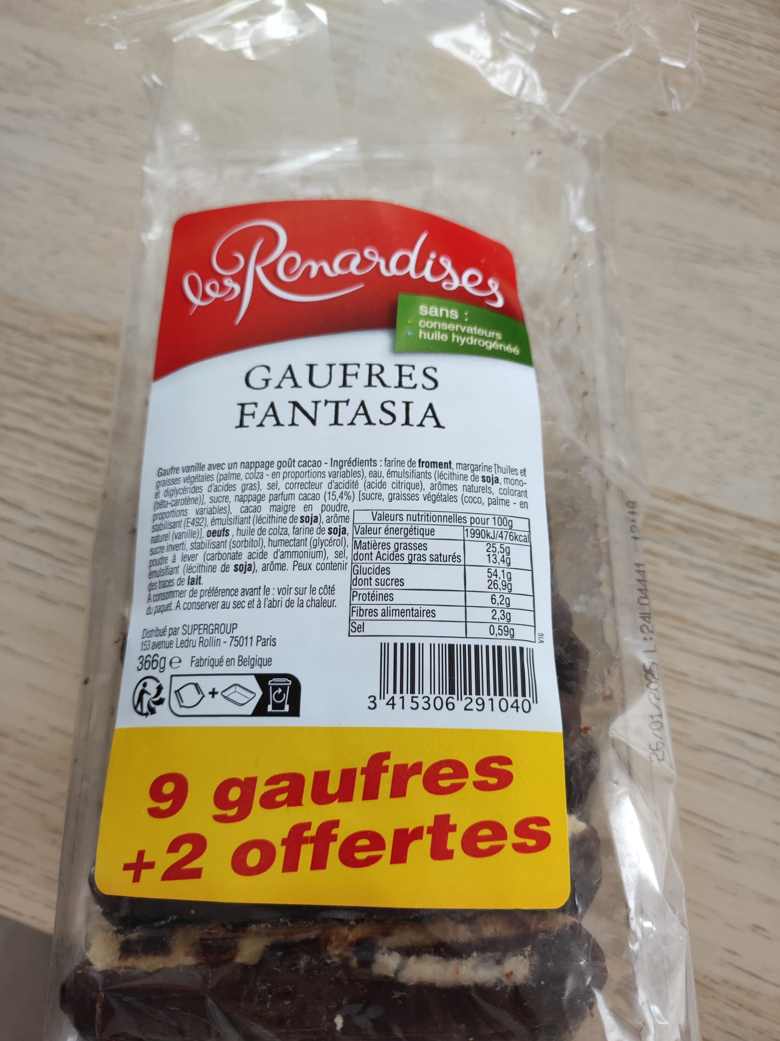Les Renardises GAUFRES FANTASIA packshot