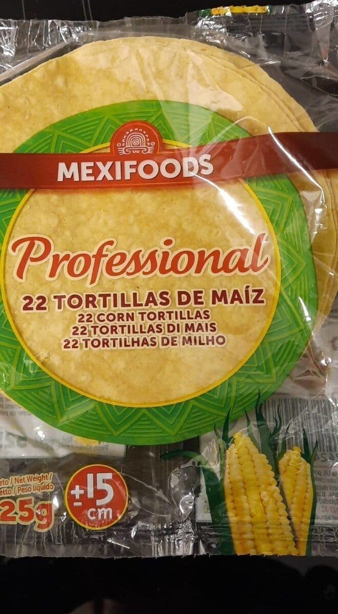 Mexifoods 22 tortillas de maíz packshot