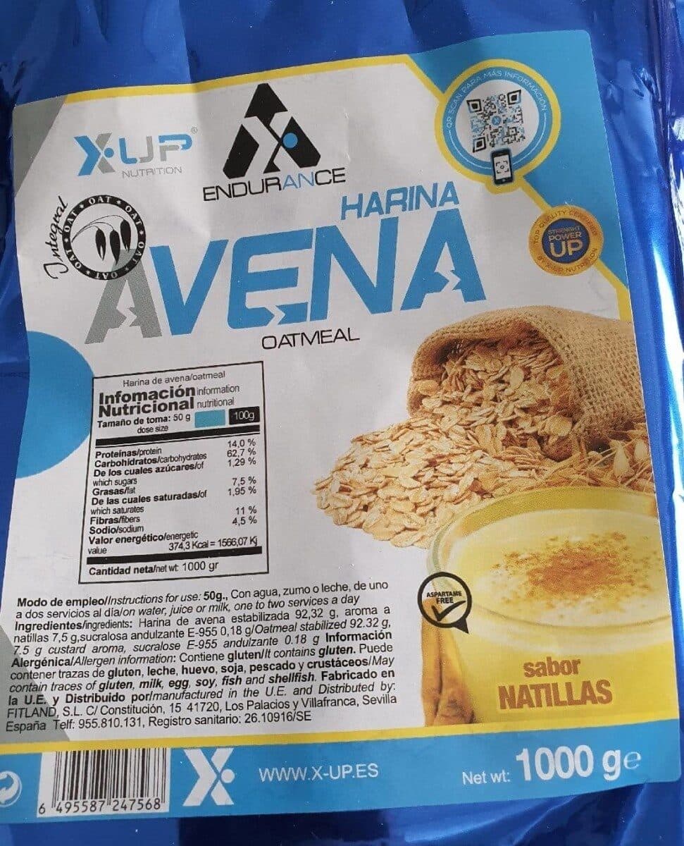 x-up nutrition Harina avena packshot