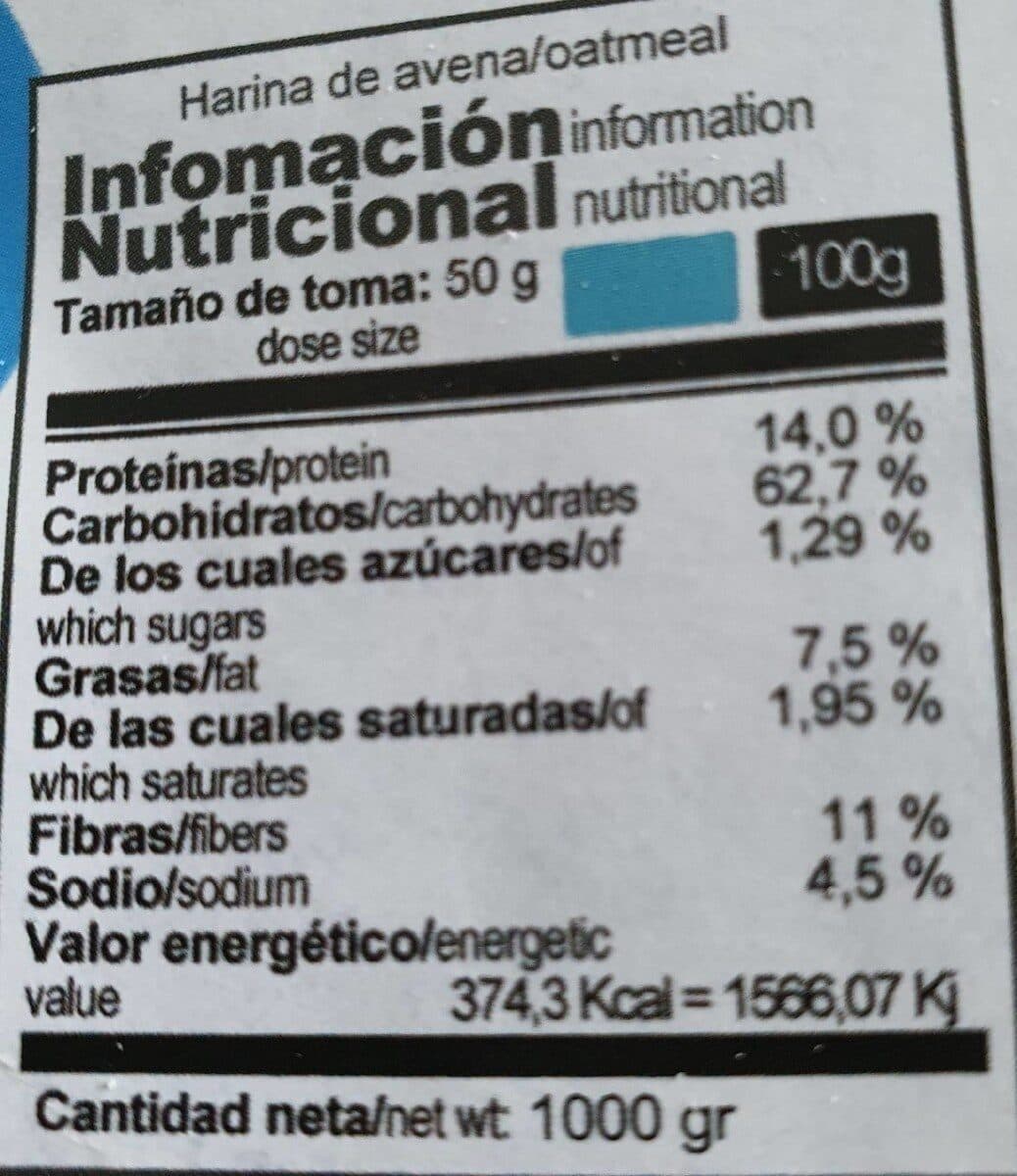x-up nutrition Harina avena packshot
