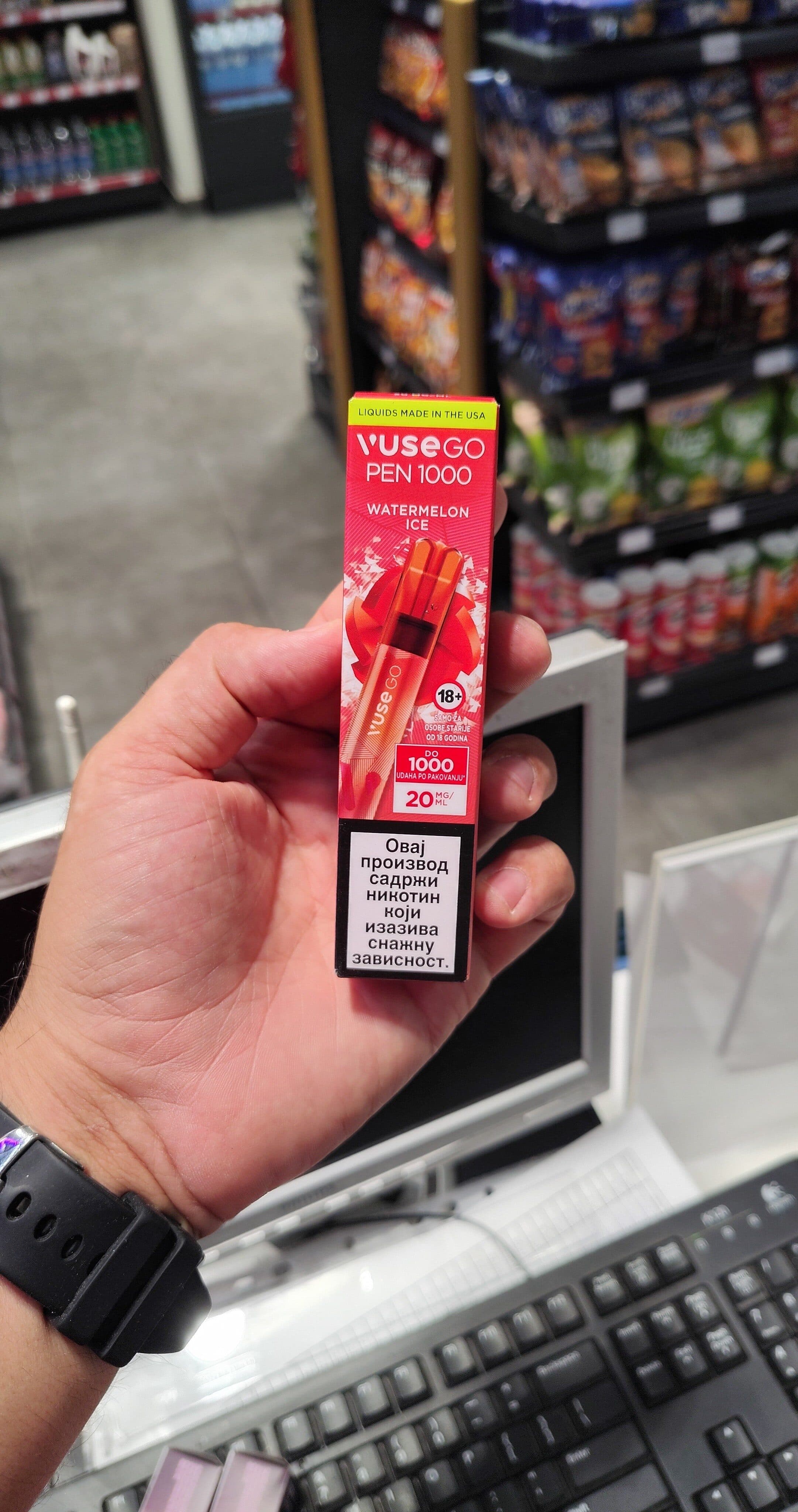 Vuse watermelon ice packshot