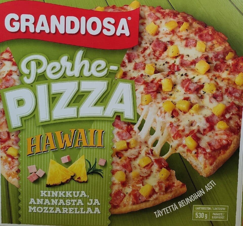 Grandiosa Hawaii Perhepizza packshot