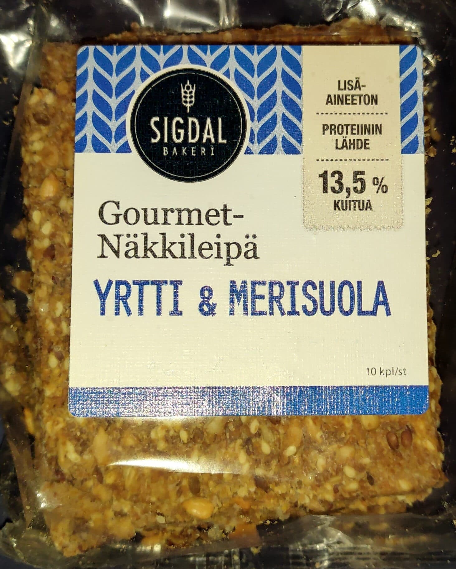 Sigdal Bakery Gourmet-Näkkileipä - Yrtti & Merisuola packshot
