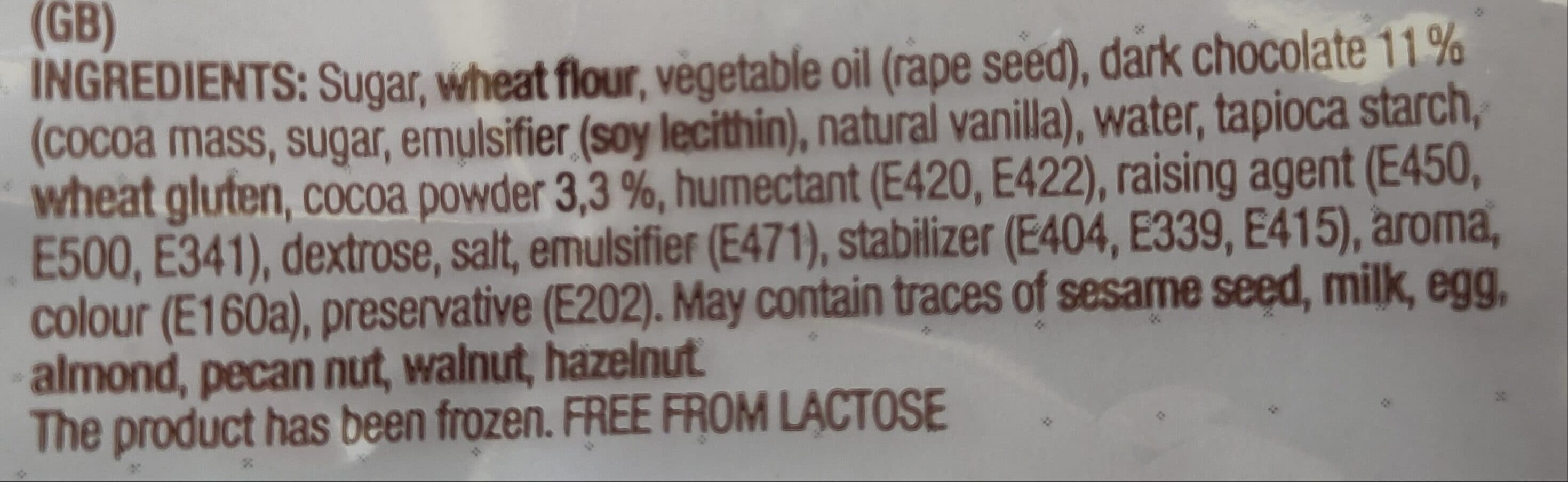 Aunt Mabel's Dark chocolate vegan muffin packshot