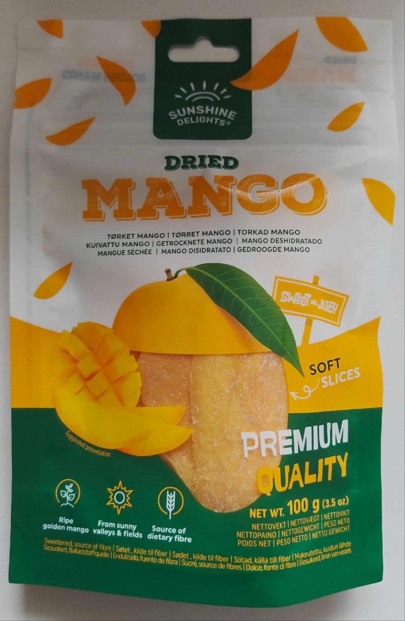 Sunshine Delights Dried Mango packshot