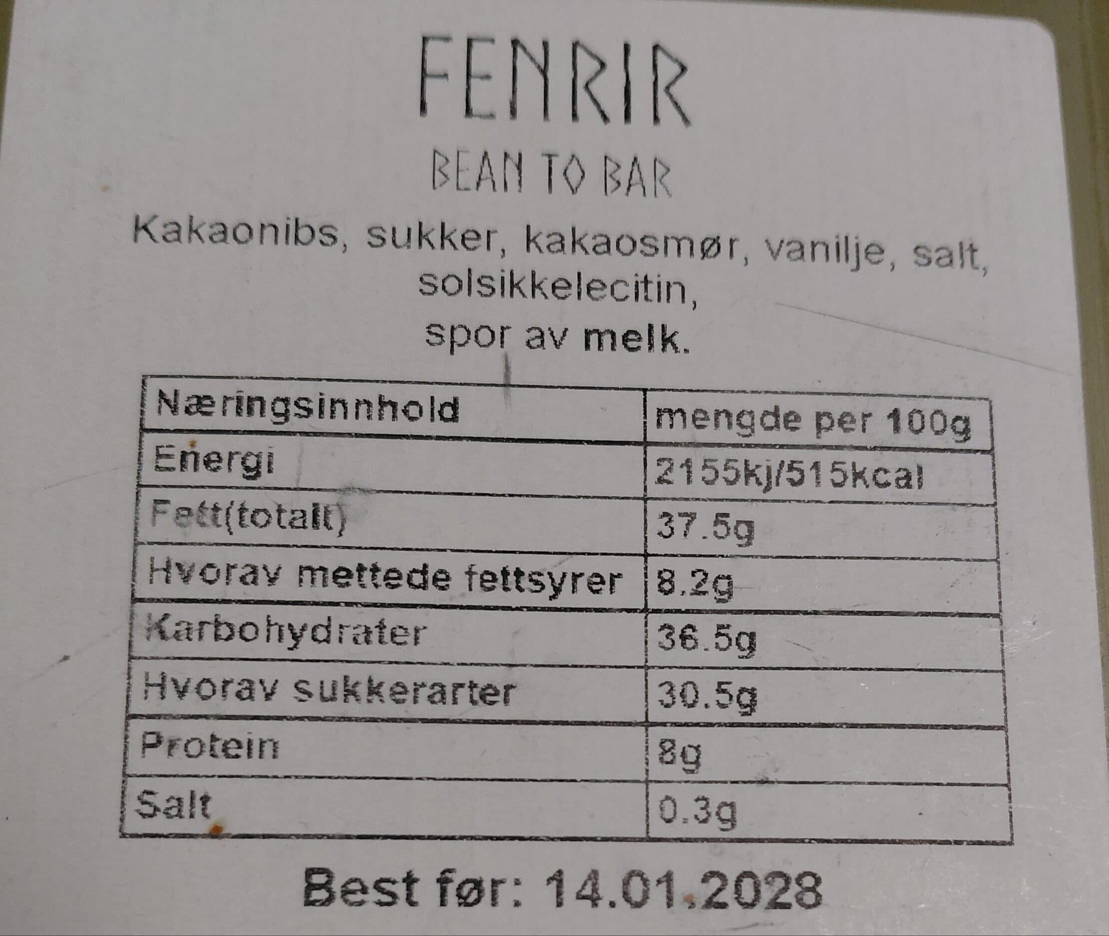 Odin Dark chocolate 70% packshot