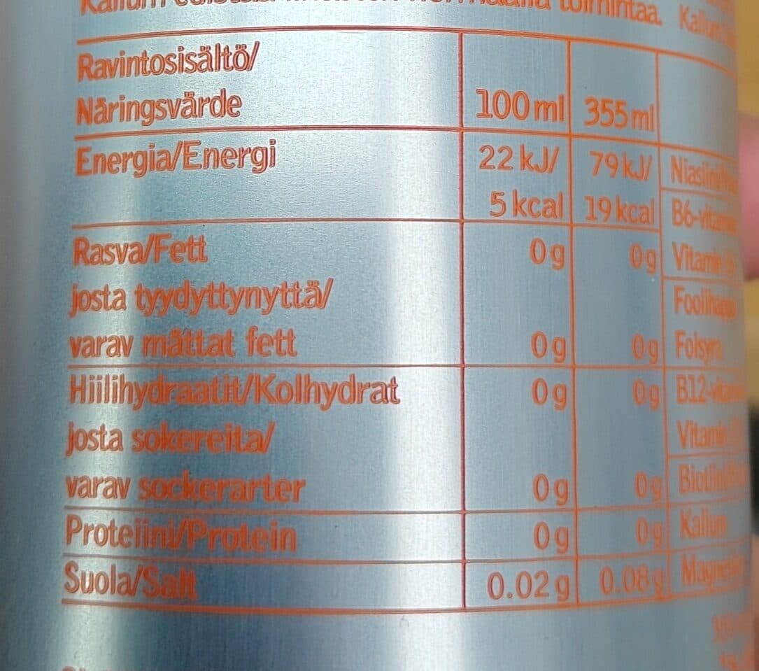 Nocco Blood Orange energiajuoma packshot
