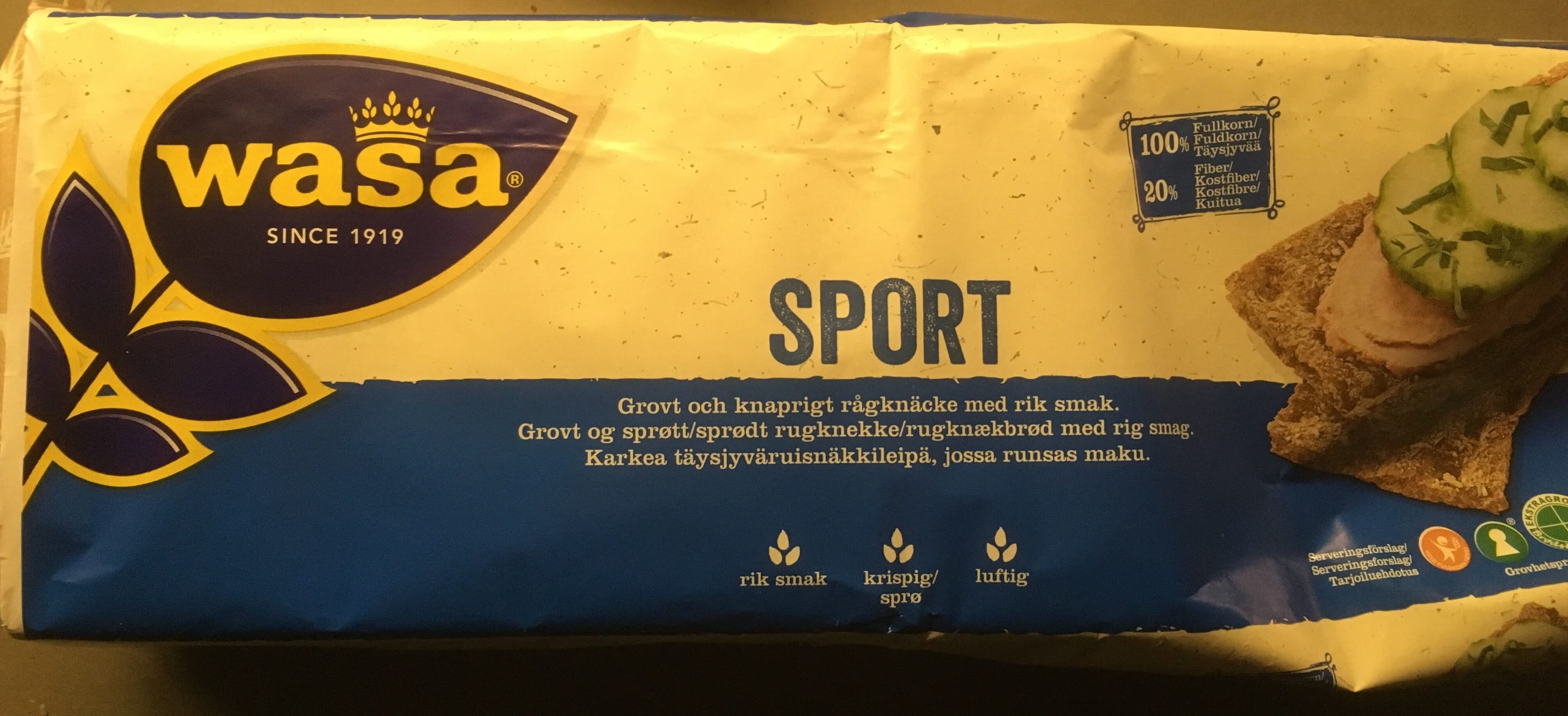 Wasa Sport packshot