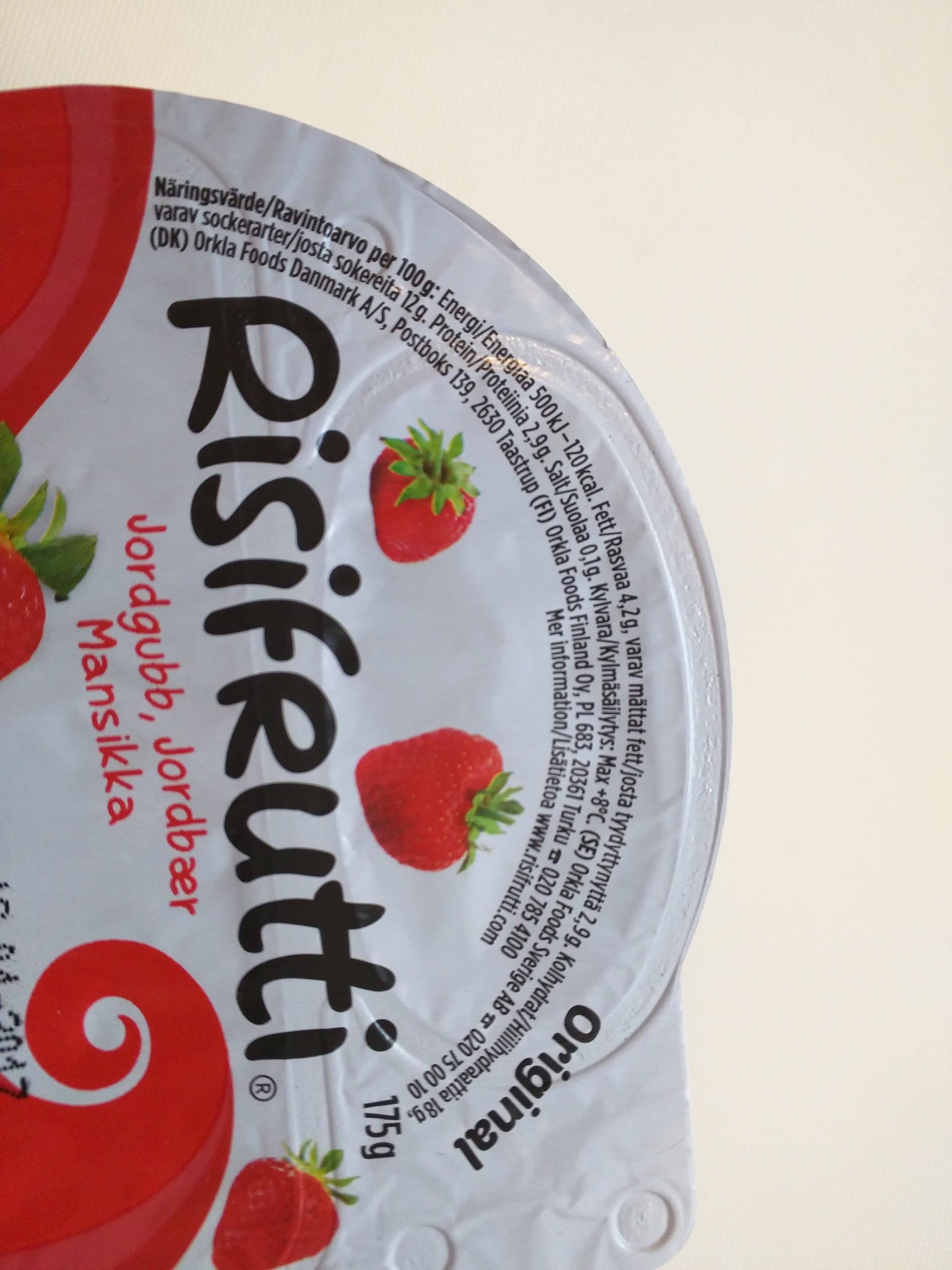 Risi frutti Risi frutti jordbær packshot