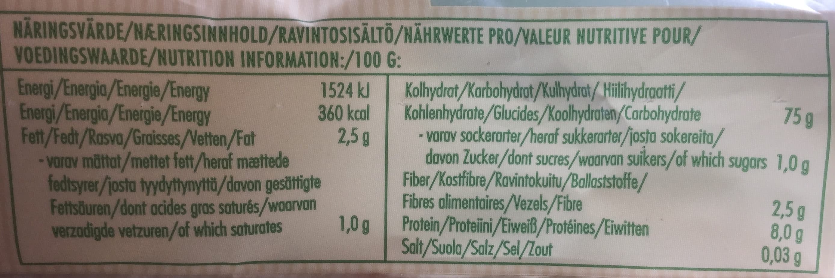 Arvid nordquist Gluten-Free Linguine Pasta packshot