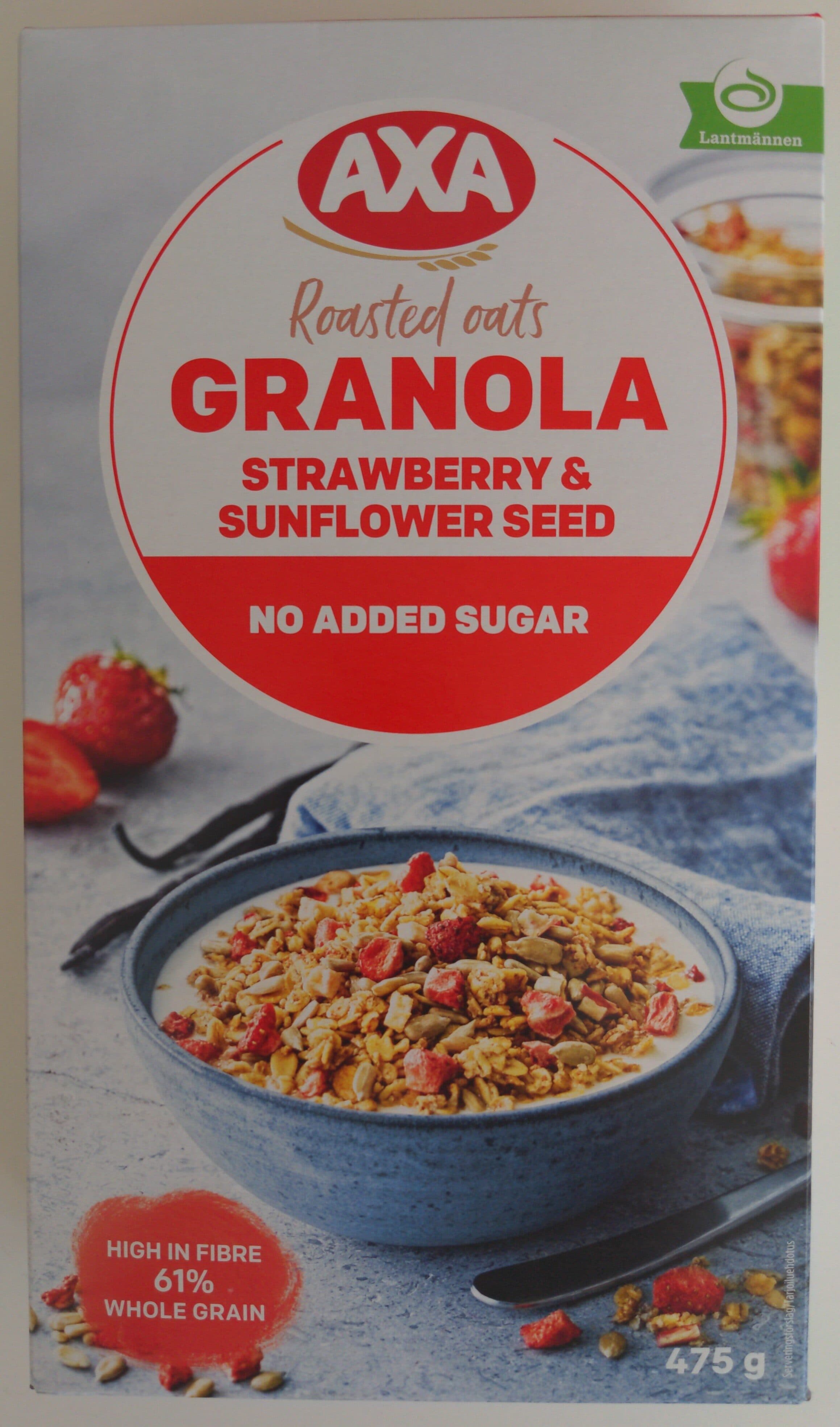 Axa Roasted Oats Granola Strawberry & Sunflower Seed packshot