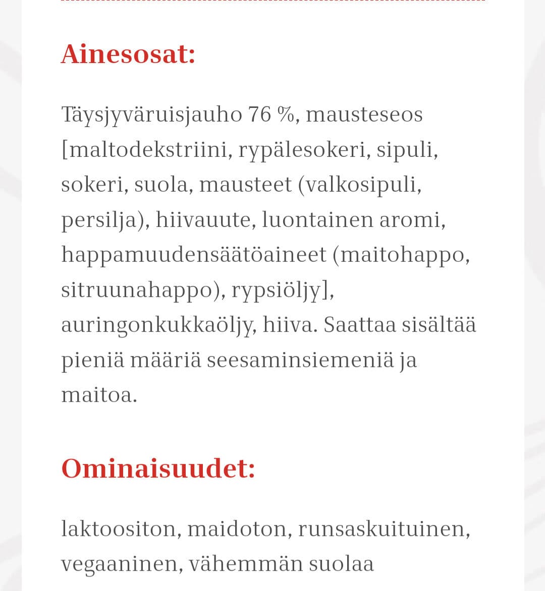 Vaasan Koulunäkki Snäkkis Sour Cream & Onion -makuinen ruissipsi packshot