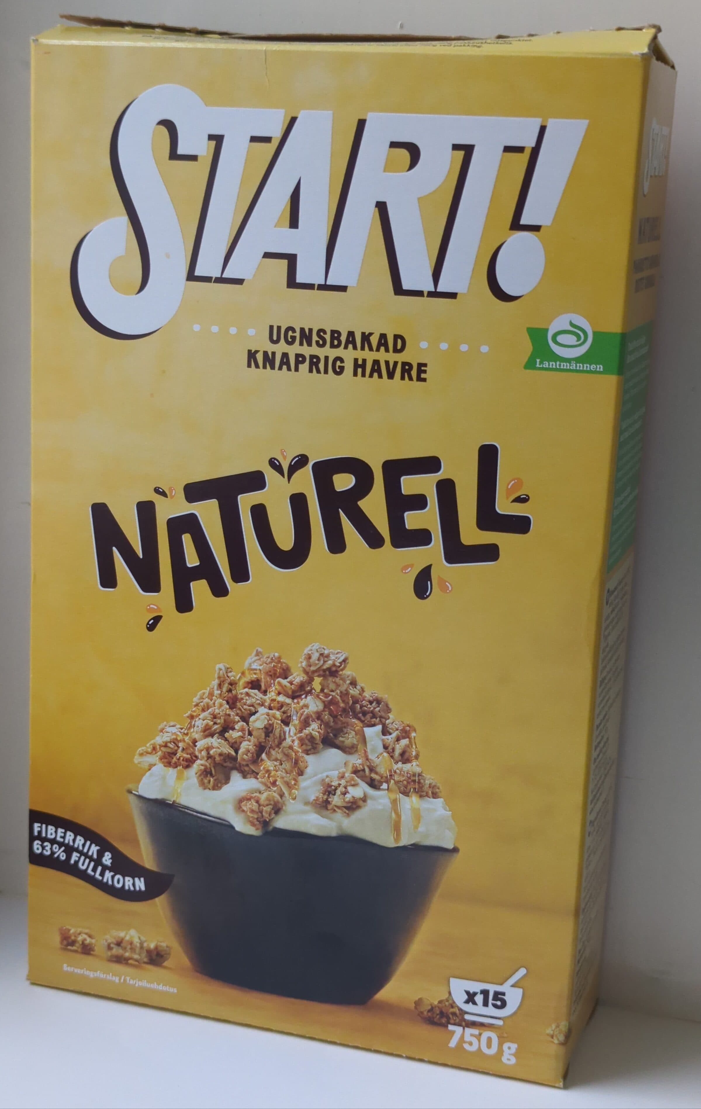 Lantmännen Start! Naturell granola packshot