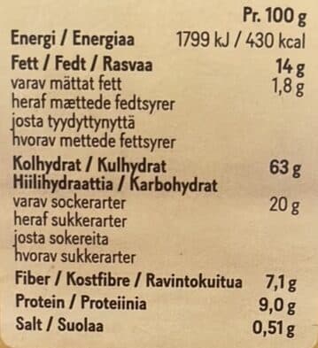 Lantmännen Start! Naturell granola packshot