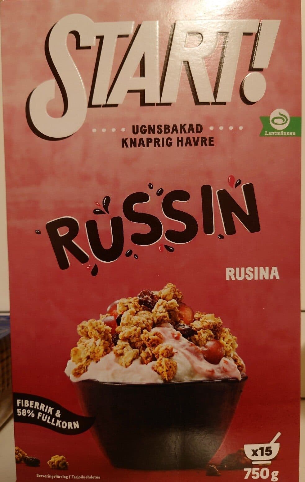 Lantmännen Russin packshot