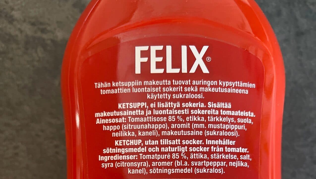 Felix Tomaattiketchup Ilman Lisättyä Sokeria packshot