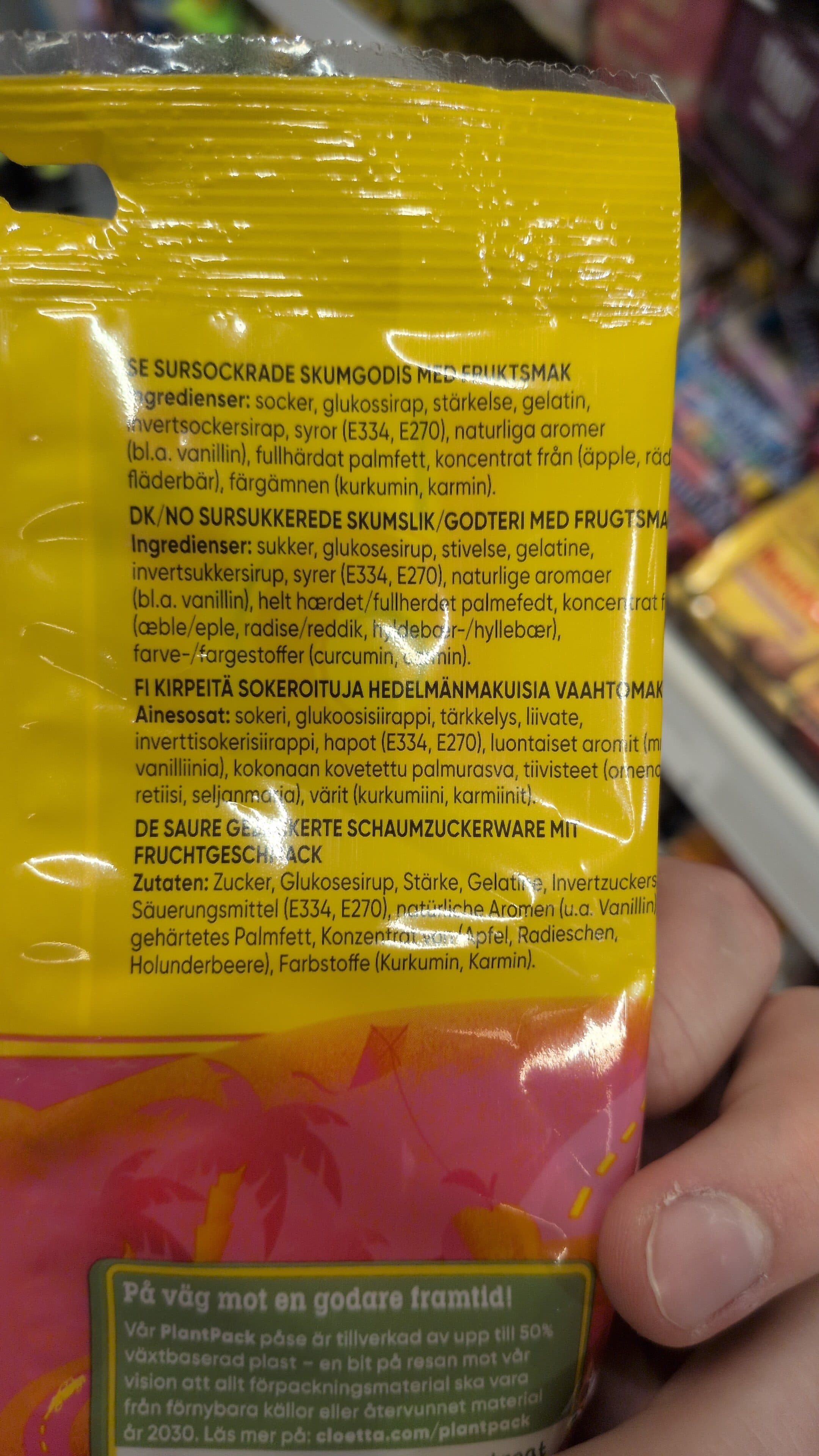 Bilar Syrlig frukt packshot