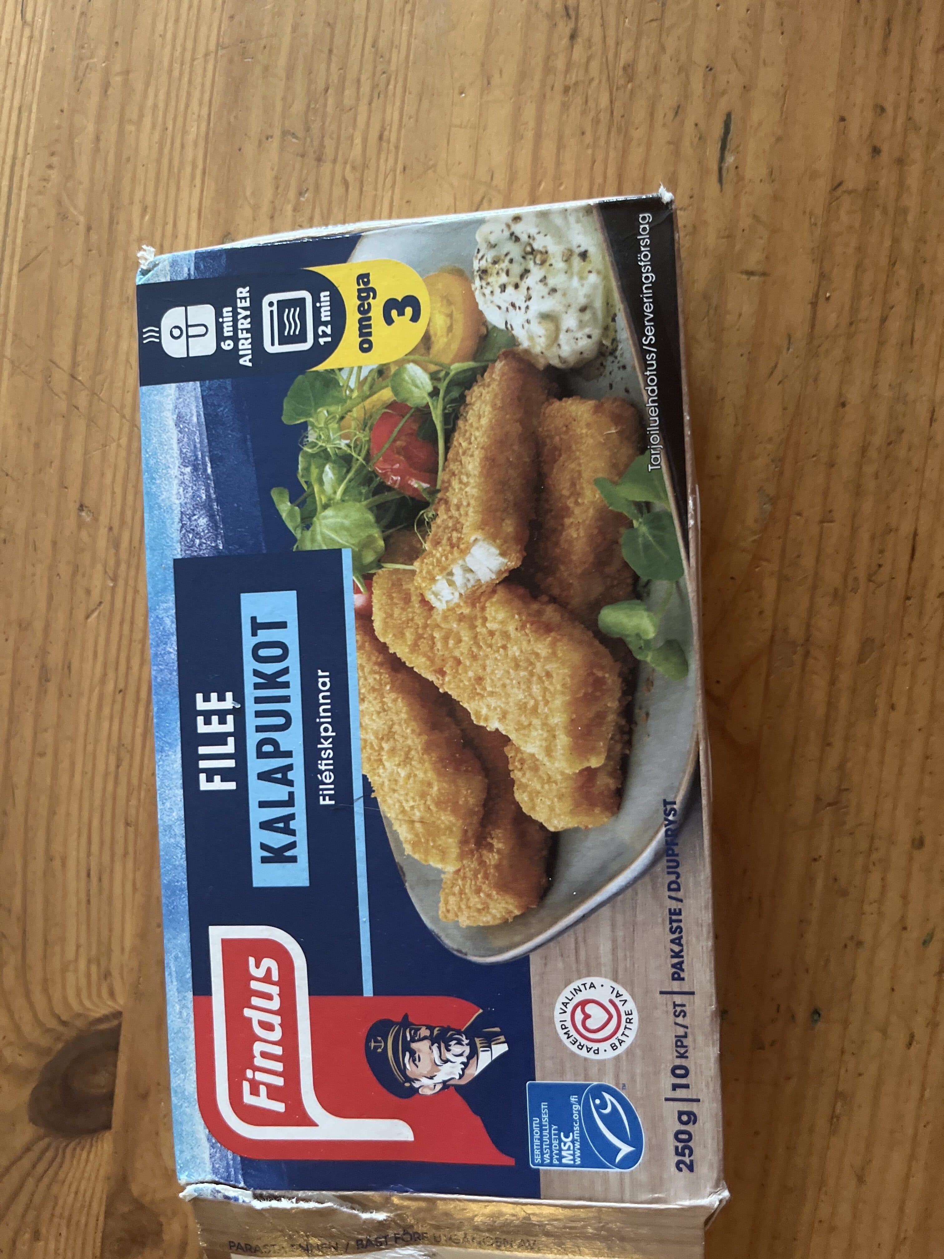 Findus Filee Kalapuikot packshot