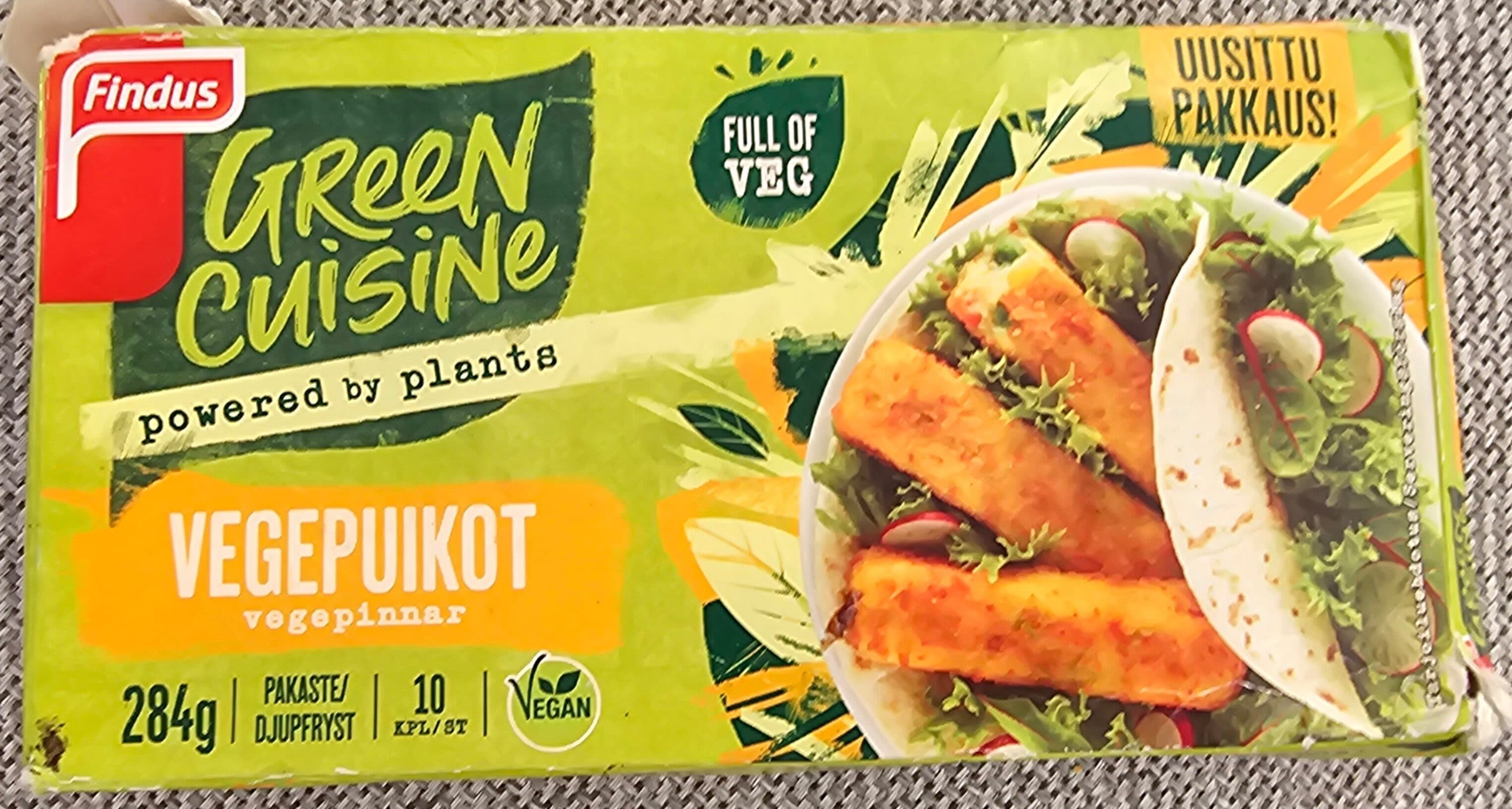 Findus Vegepuikot packshot